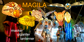 Foreningen Magila - masker giganter lanterner logo